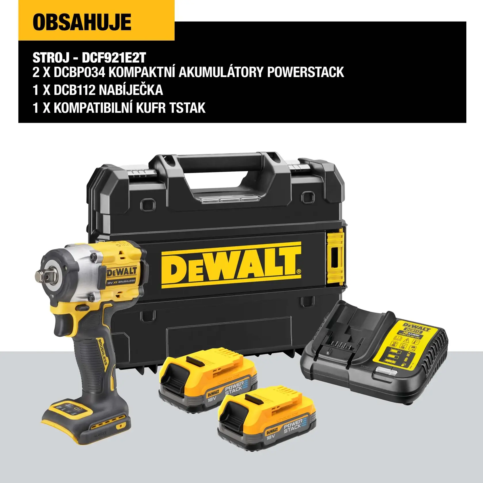 Eine Person mit Schutzausrüstung verwendet einen kabellosen DEWALT Schlagschrauber (Modell DCF921E2T), um an großen roten Industrierohrleitungen in einem Innenbereich zu arbeiten. Das Gesicht der Person ist unscharf dargestellt.