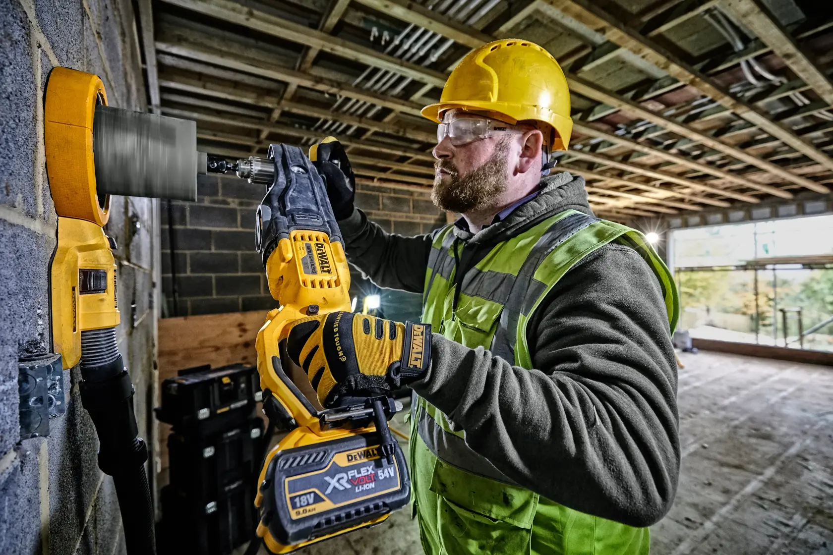 Pravoúhlá vrtačka 54 V XR FLEXVOLT - Bez baterie