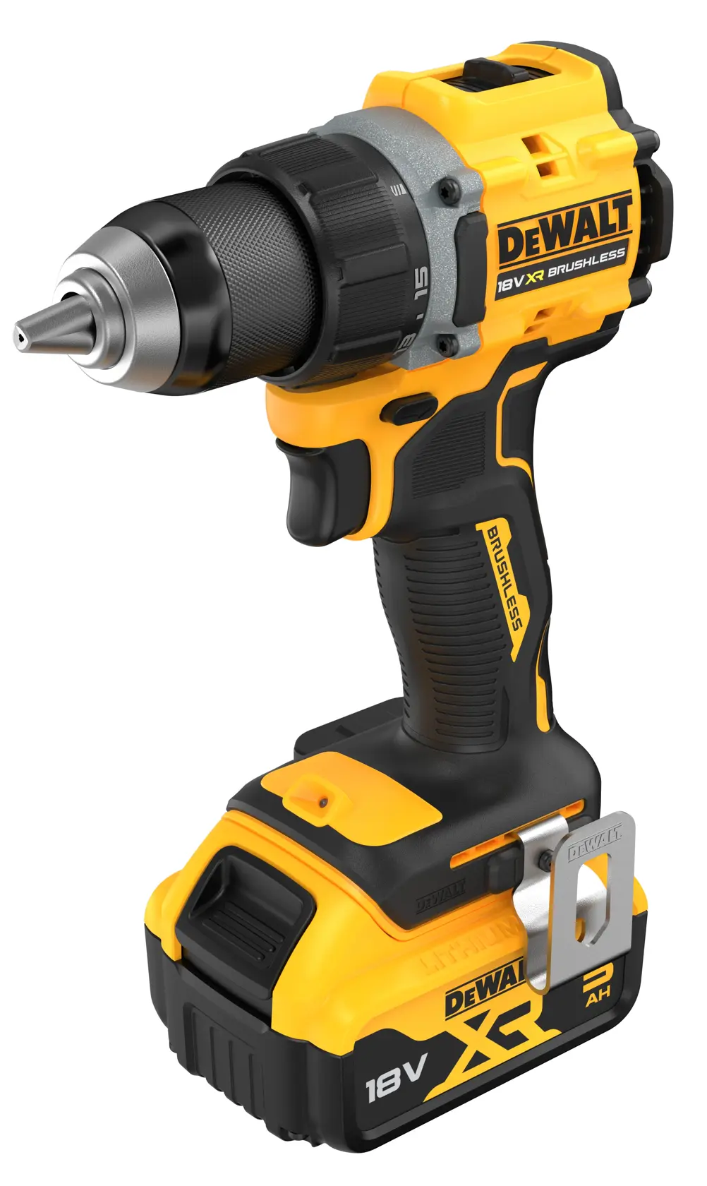 Kompaktní vrtačka s bezuhlíkovým motorem 18V XR - 2 × 5 Ah