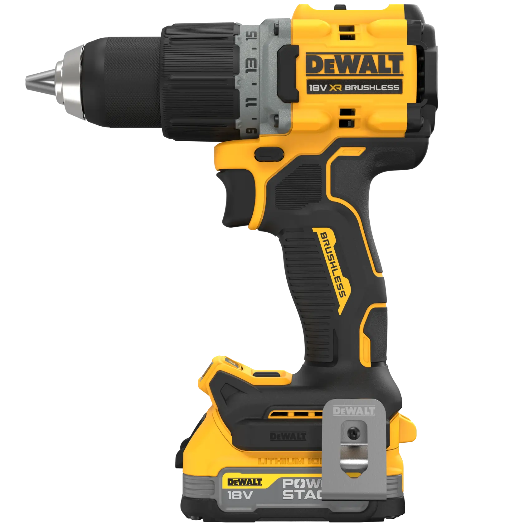 18V XR® vrtačka s bezuhlíkovým motorem - 1x 1,7Ah akumulátor POWERSTACK