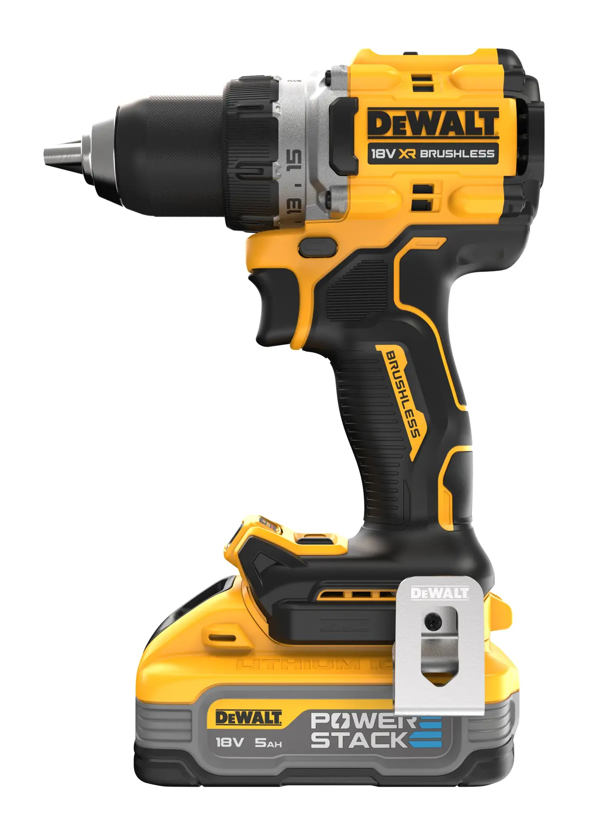 18V XR Bezuhlíková vrtačka - 2 X POWERSTACK 5AH