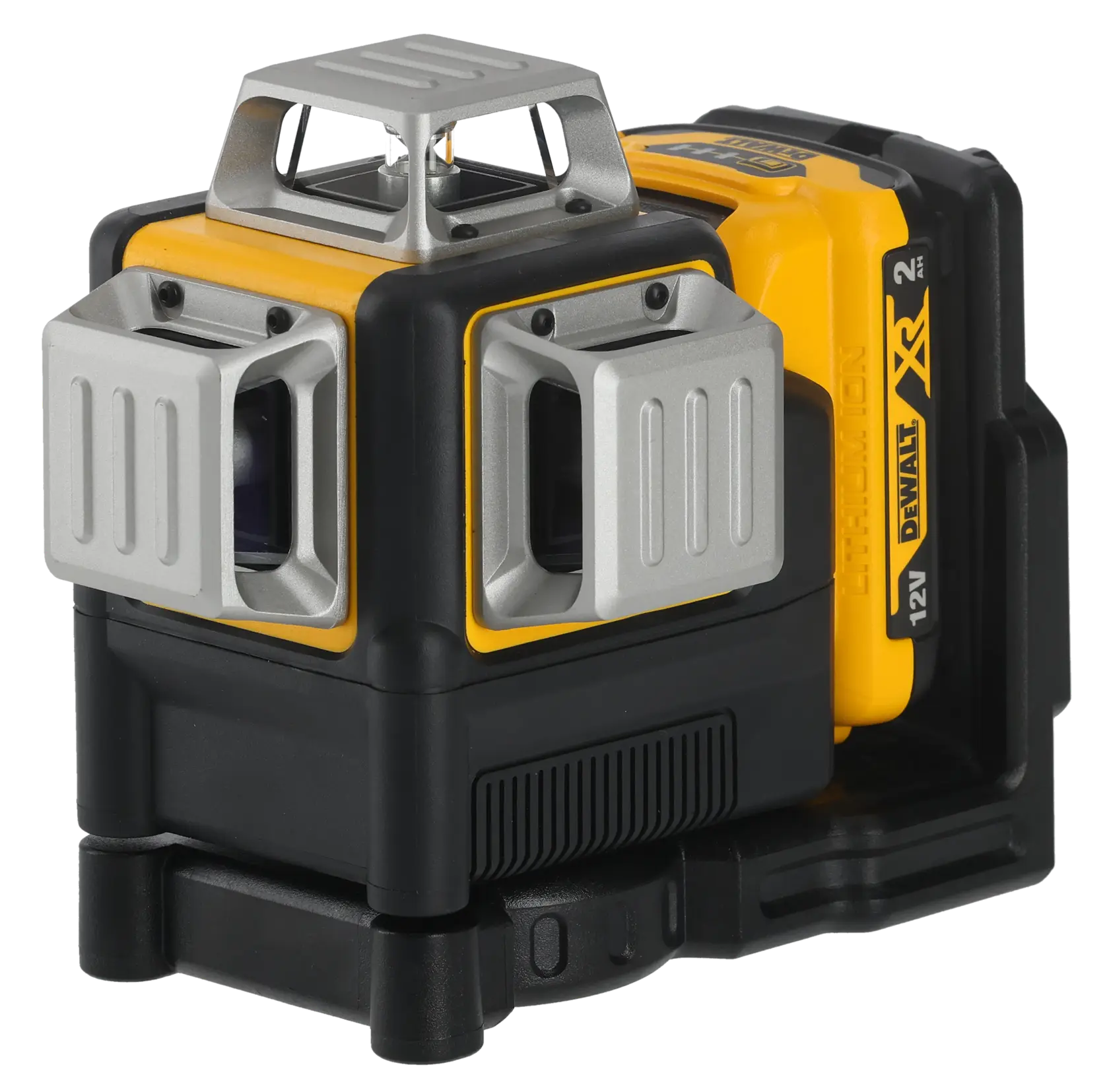 Křížový laser 12 V XR se třemi zelenými paprsky - 1 × 2 Ah