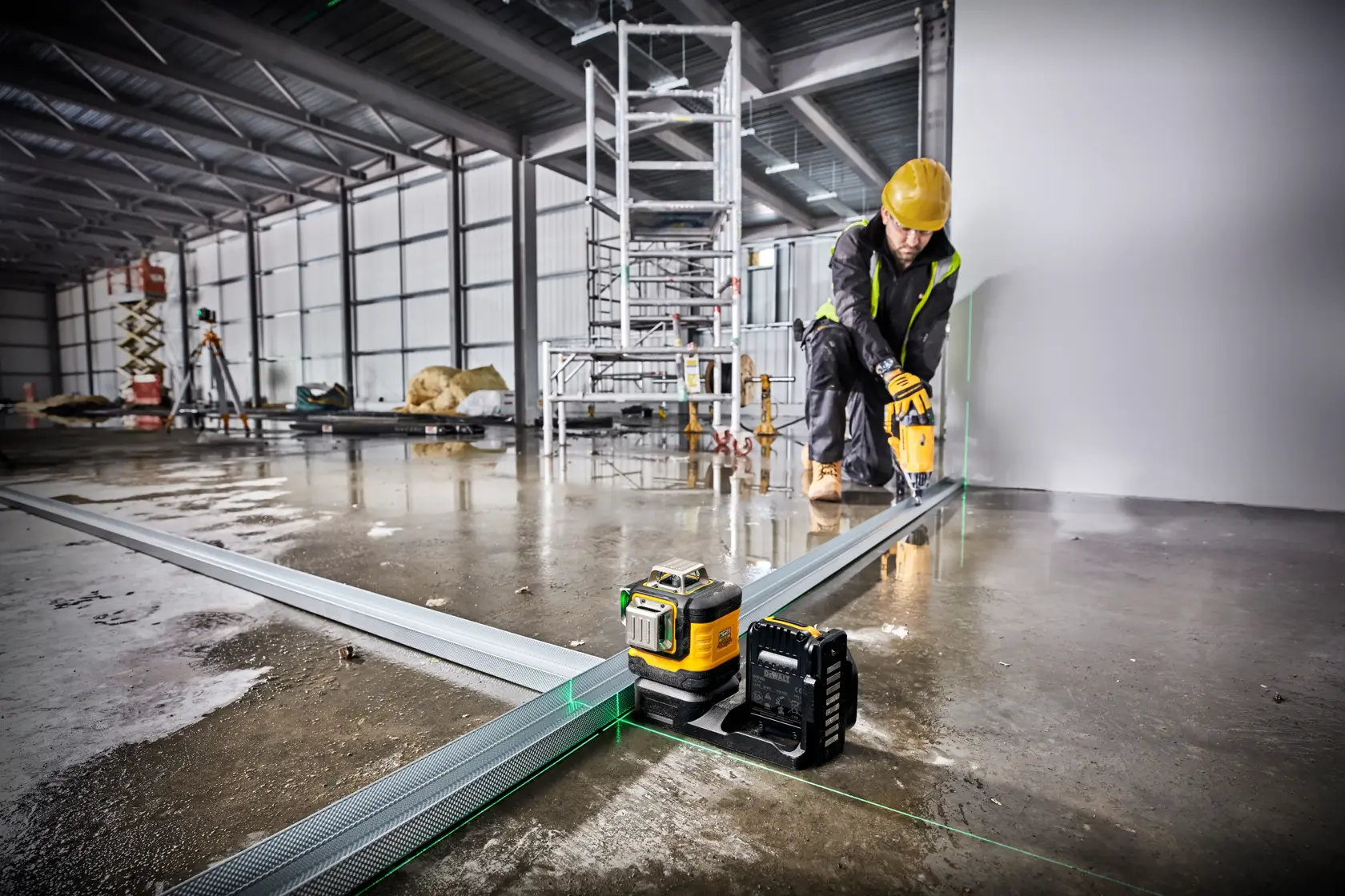 12V/18V XR® křížový laser se zeleným paprskem 3 x 360° (pouze nářadí)
