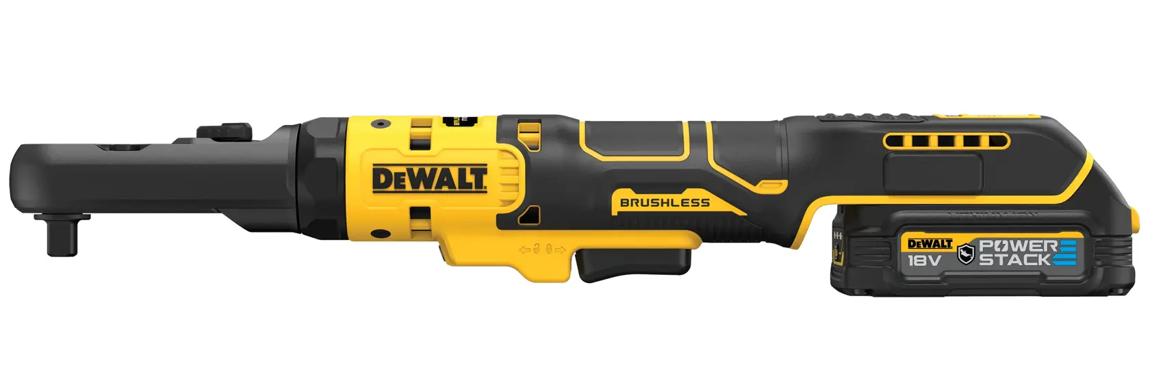 18V XR ráčna 3/8" a 1/2" s utěsněnou hlavou a bezuhlíkovým motorem - 2 x akumulátor POWERSTACK G-Class Compact