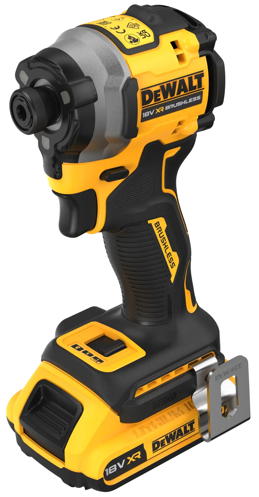 18V XR® kompaktní rázový šroubovák s bezuhlíkovým motorem - 2x 2Ah