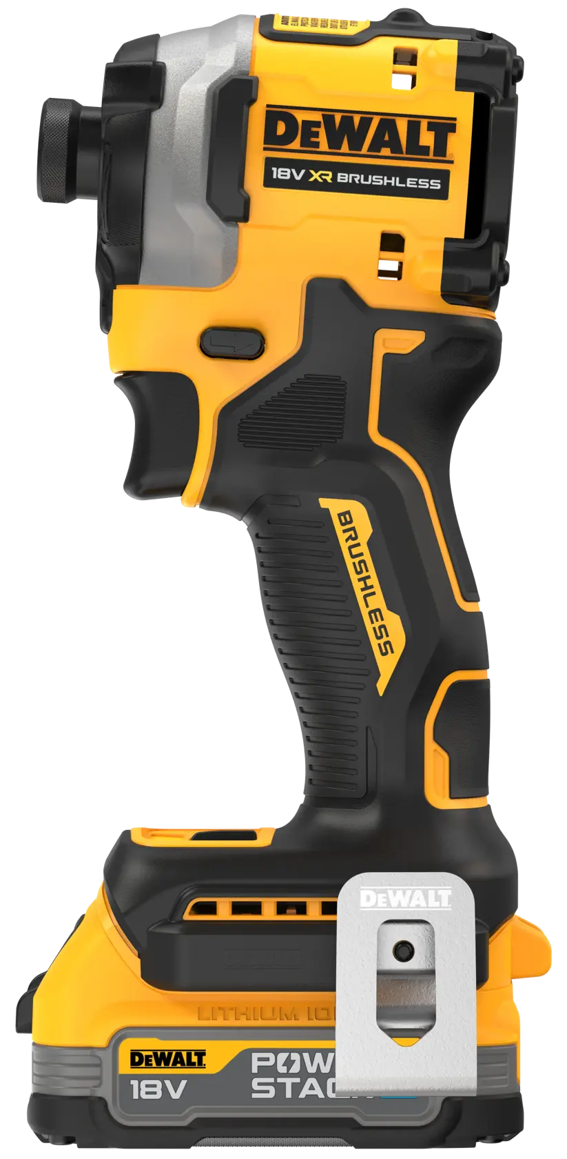 18V XR® 1/4" kompaktní rázový šroubovák s bezuhlíkovým motorem - 1x 1,7Ah akumulátor POWERSTACK