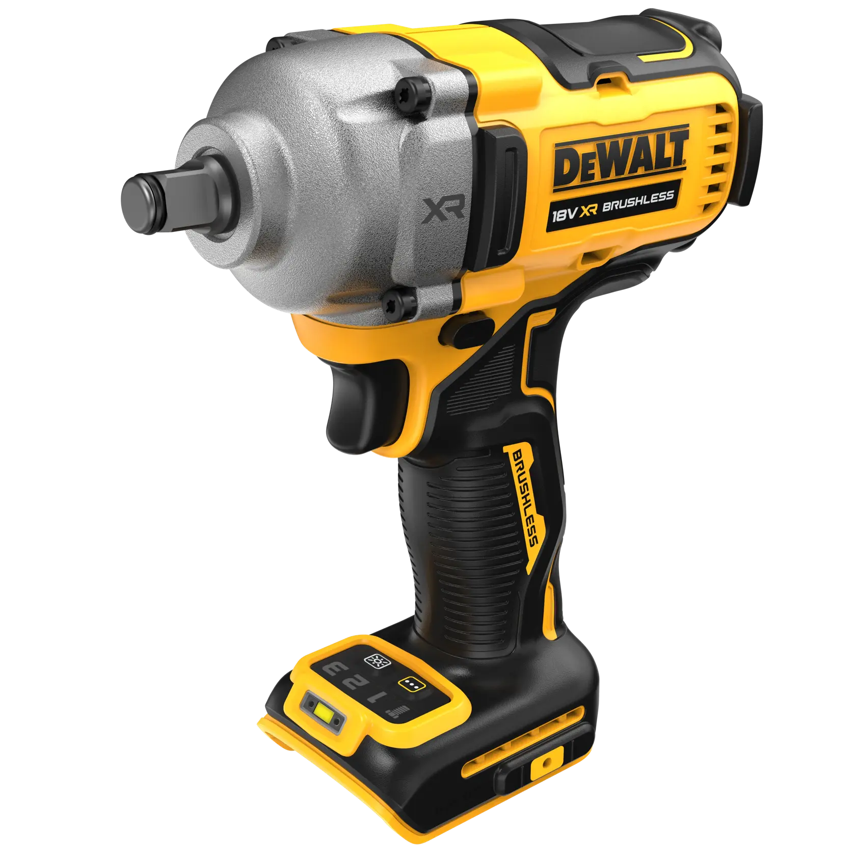18V XR® 1/2" rázový utahovák se středním utahovacím momentem, bezuhlíkovým motorem a pojistným kroužkem (pouze nářadí)