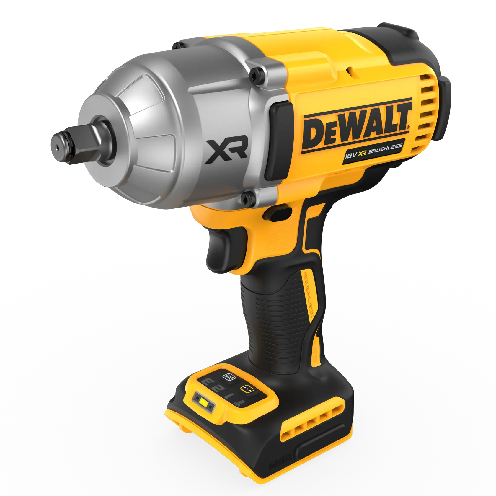 18V XR® 1/2" rázový utahovák s vysokým utahovacím momentem, bezuhlíkovým motorem a pojistným kroužkem (pouze nářadí)