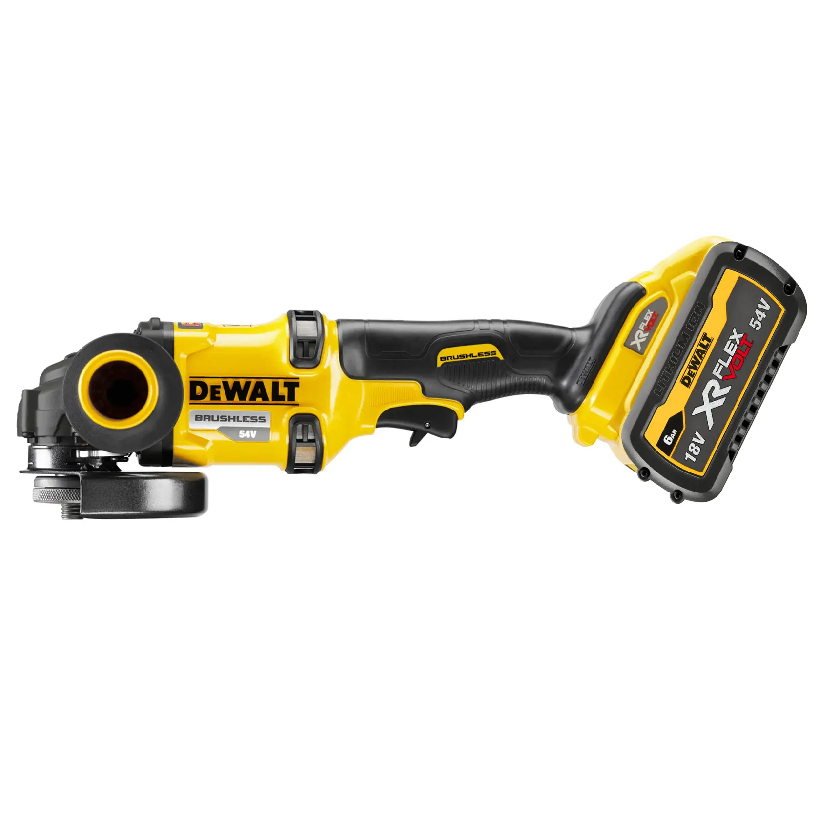 54V XR® FLEXVOLT® 125mm úhlová bruska - 2x 6Ah FLEXVOLT®
