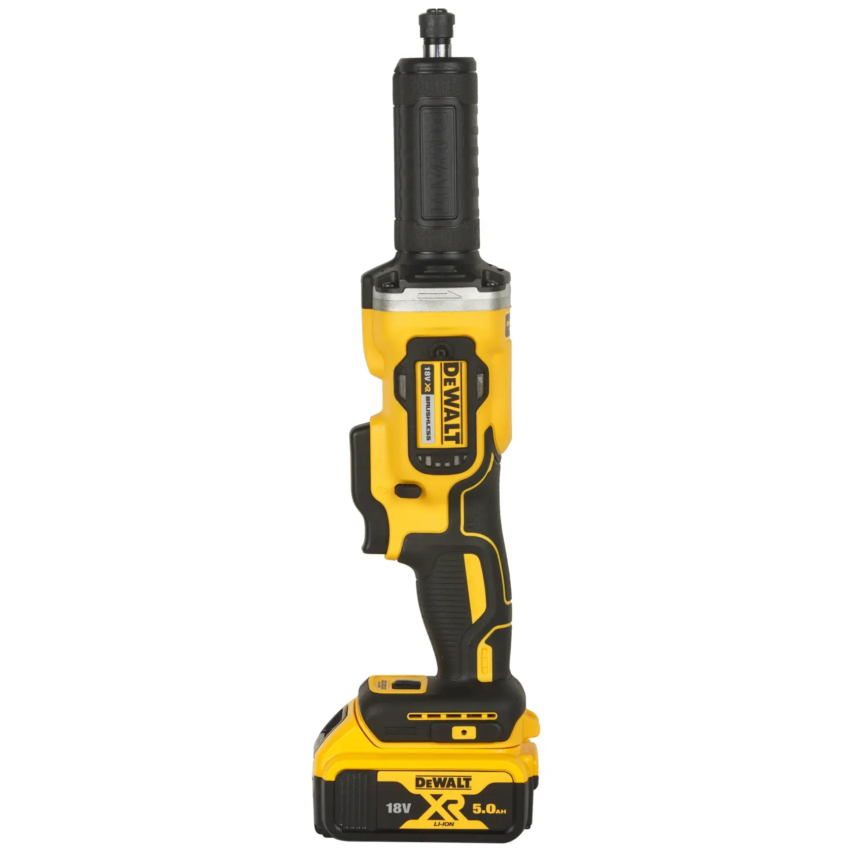 Přímá bruska 18 V XR s bezuhlíkovým motorem - 2 × 5 Ah