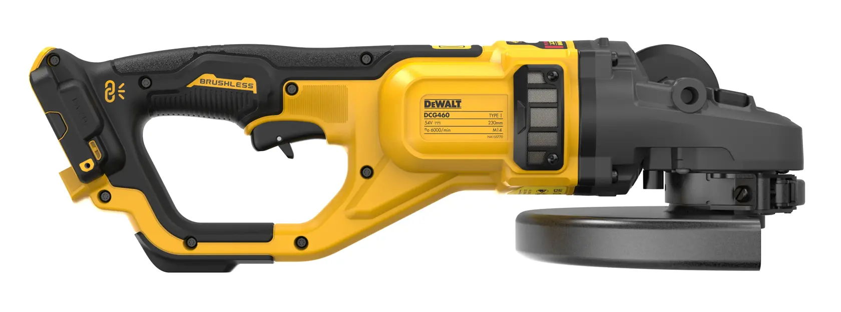 Úhlová bruska 54V XR FLEXVOLT, 230 mm - bez akumulátoru