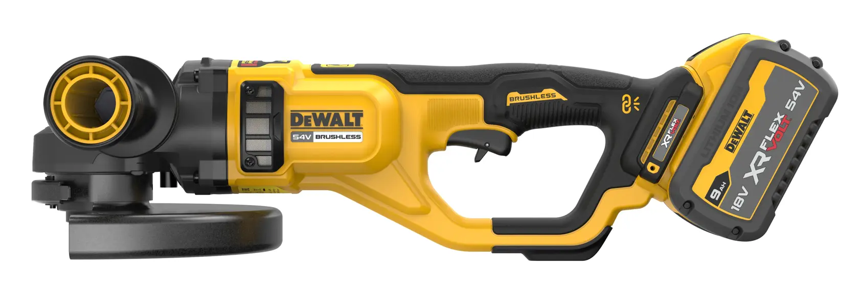 Úhlová bruska 54 V XR FLEXVOLT 230 mm - 2 × 9 Ah
