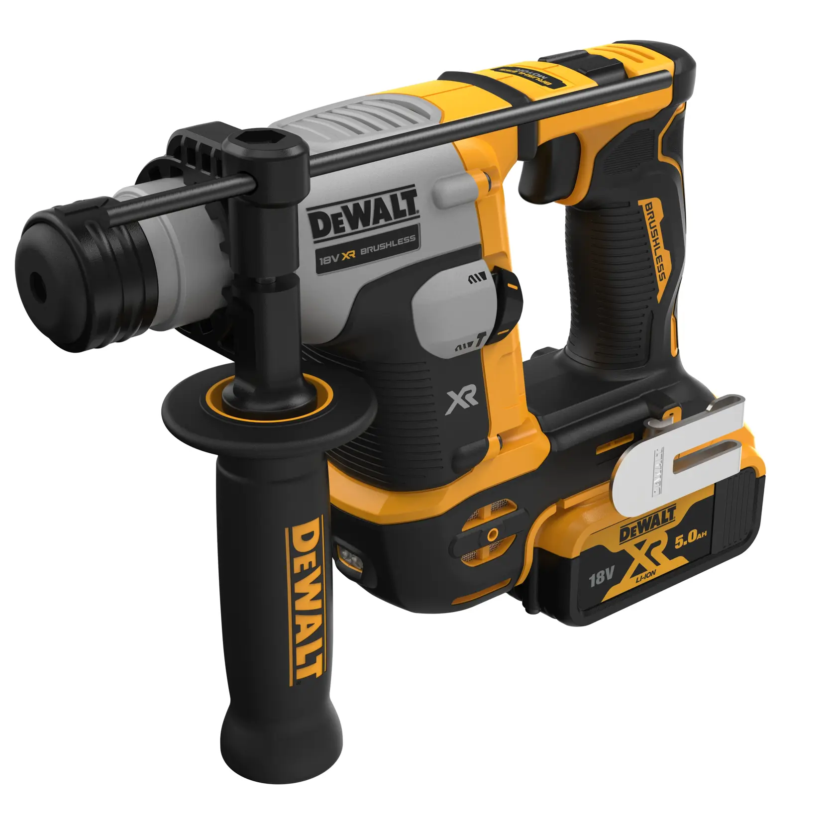 Vrtací kladivo SDS-Plus 16mm s bezuhlíkovým motorem 18V XR - 2 × 5 Ah