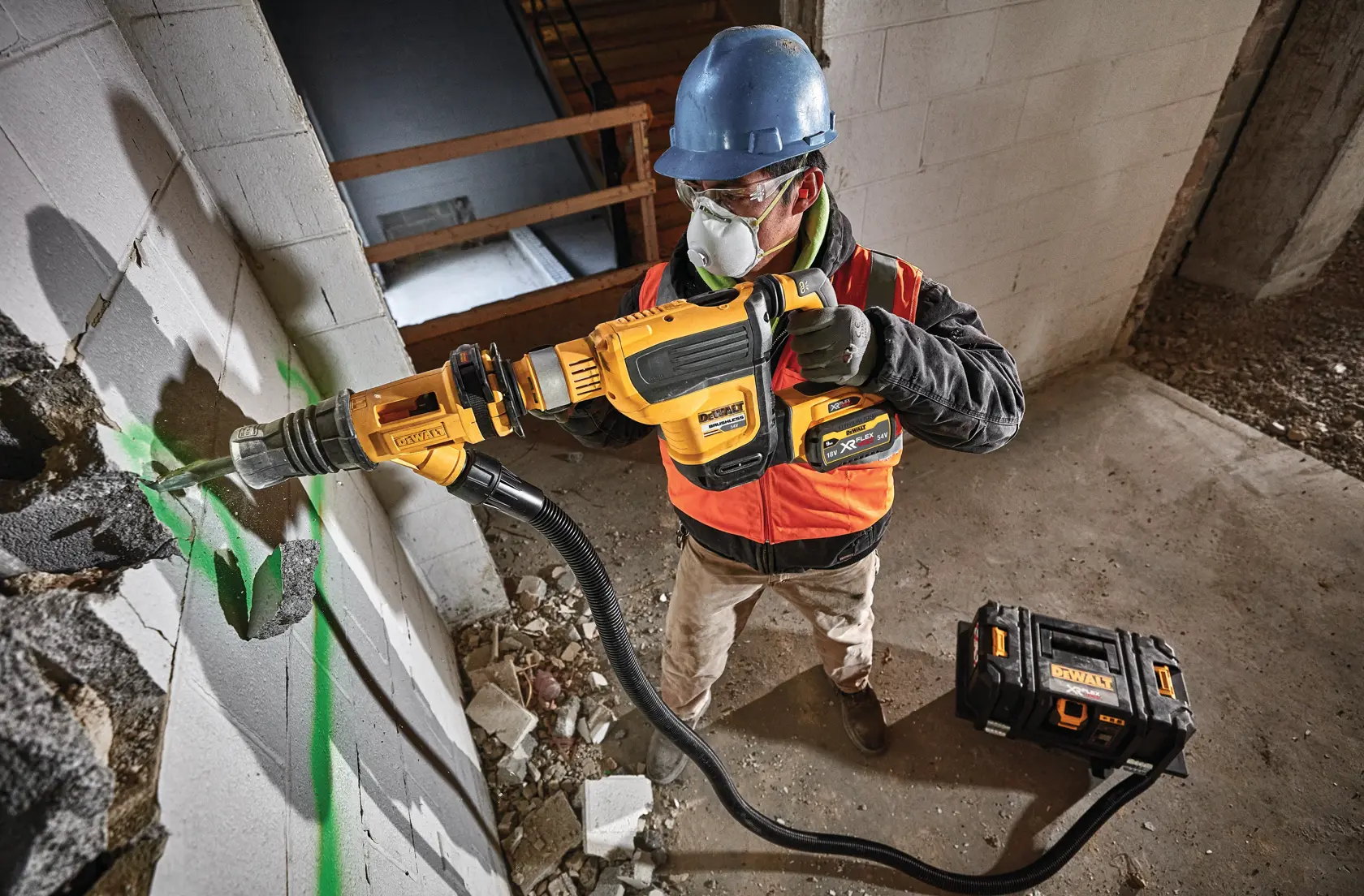 Vrtací kladivo SDS-Max 54 V XR FLEXVOLT 45 mm - Bez baterie