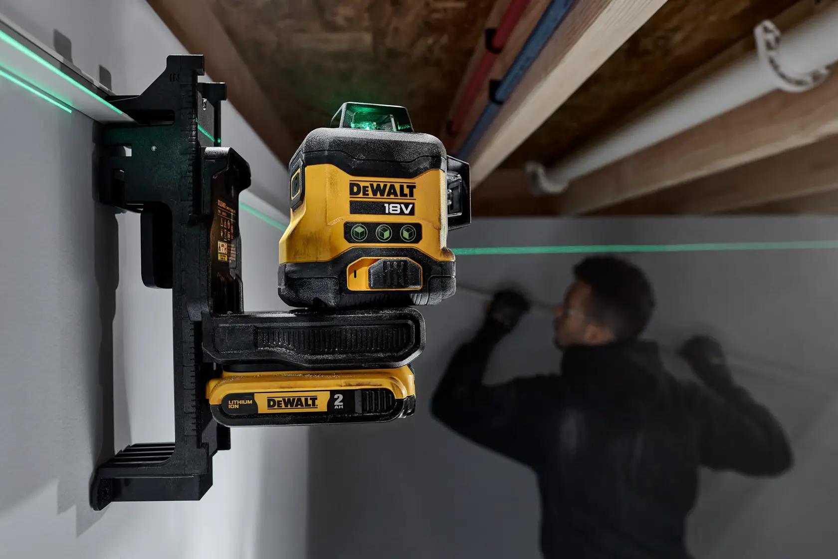 18V XR sada kompaktního laseru 3 x 360°