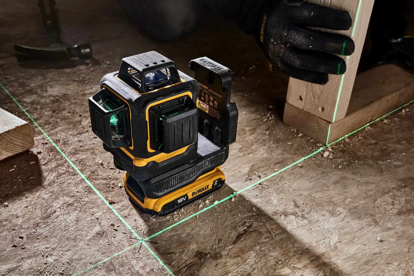 18V XR sada kompaktního laseru 3 x 360°