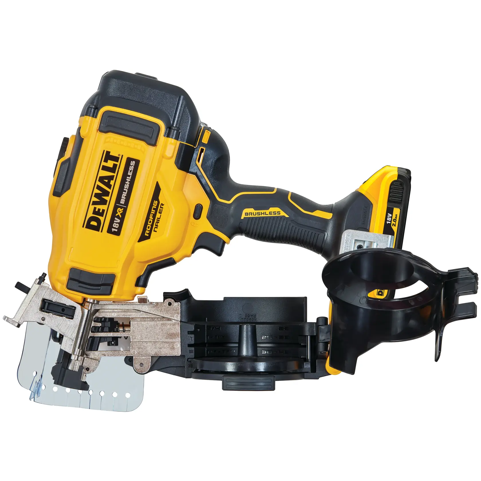 18V XR® akumulátorová pokrývačská hřebíkovačka (2x 2Ah)