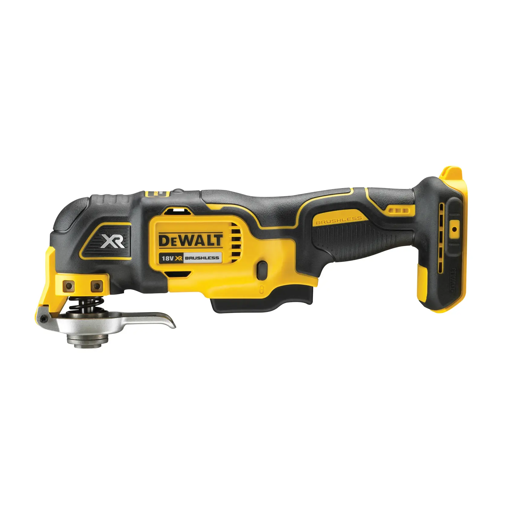 DEWALT DCS355N-XJ, DCS355N oscillating tool, black/yellow, brushless, photography category, ASIA EMEAANZ.