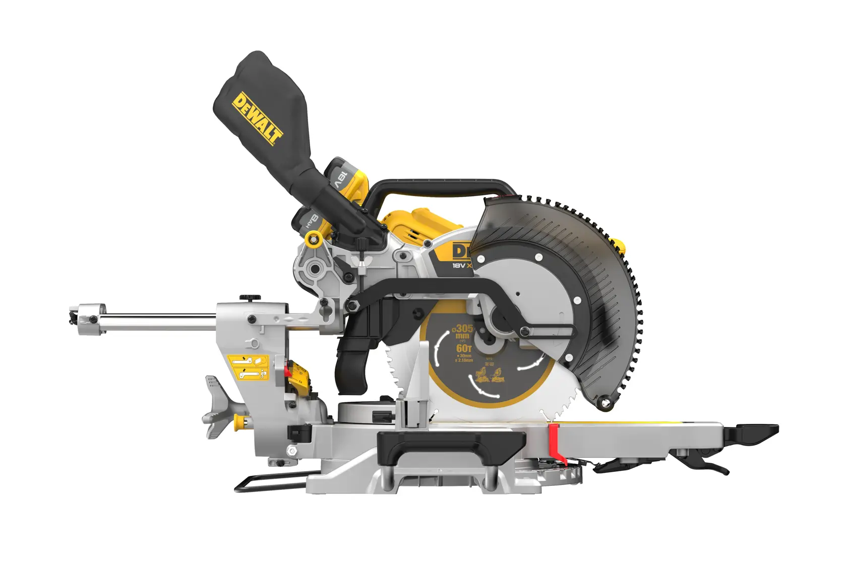 18V XR® 305mm pokosová pila - 2x 8 Ah