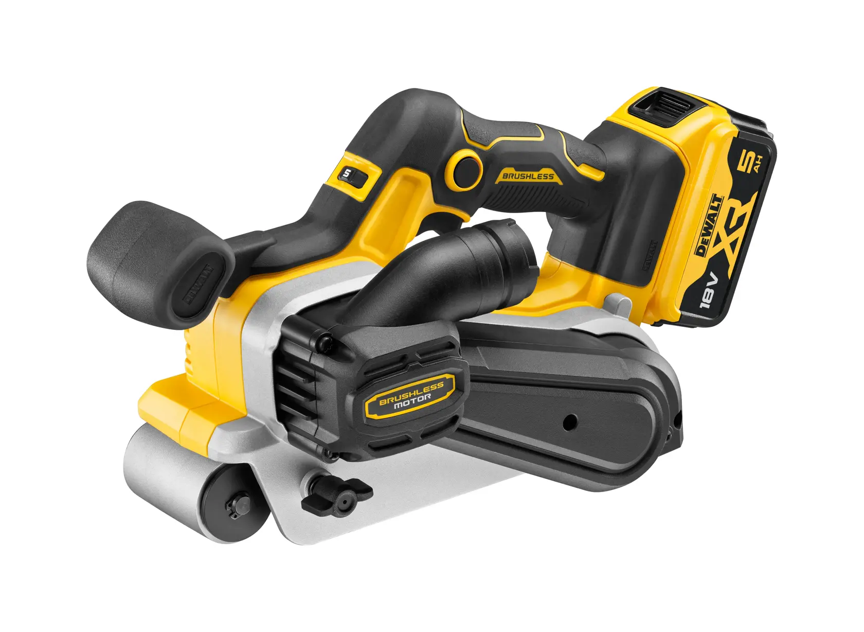 18V XR® pásová bruska s bezuhlíkovým motorem - 2x 5Ah