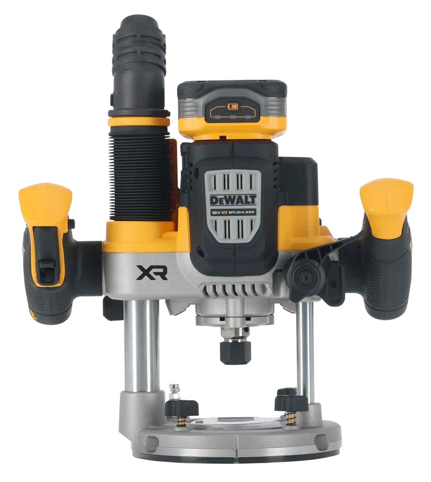 18V XR Bezuhlíková 70mm horní frézka - 2 x 5Ah POWERSTACK