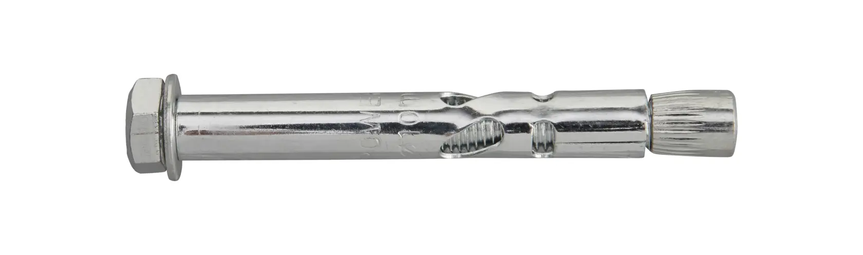 Metal sleeve anchor for heavy-duty fixing, shown isolated on white background.