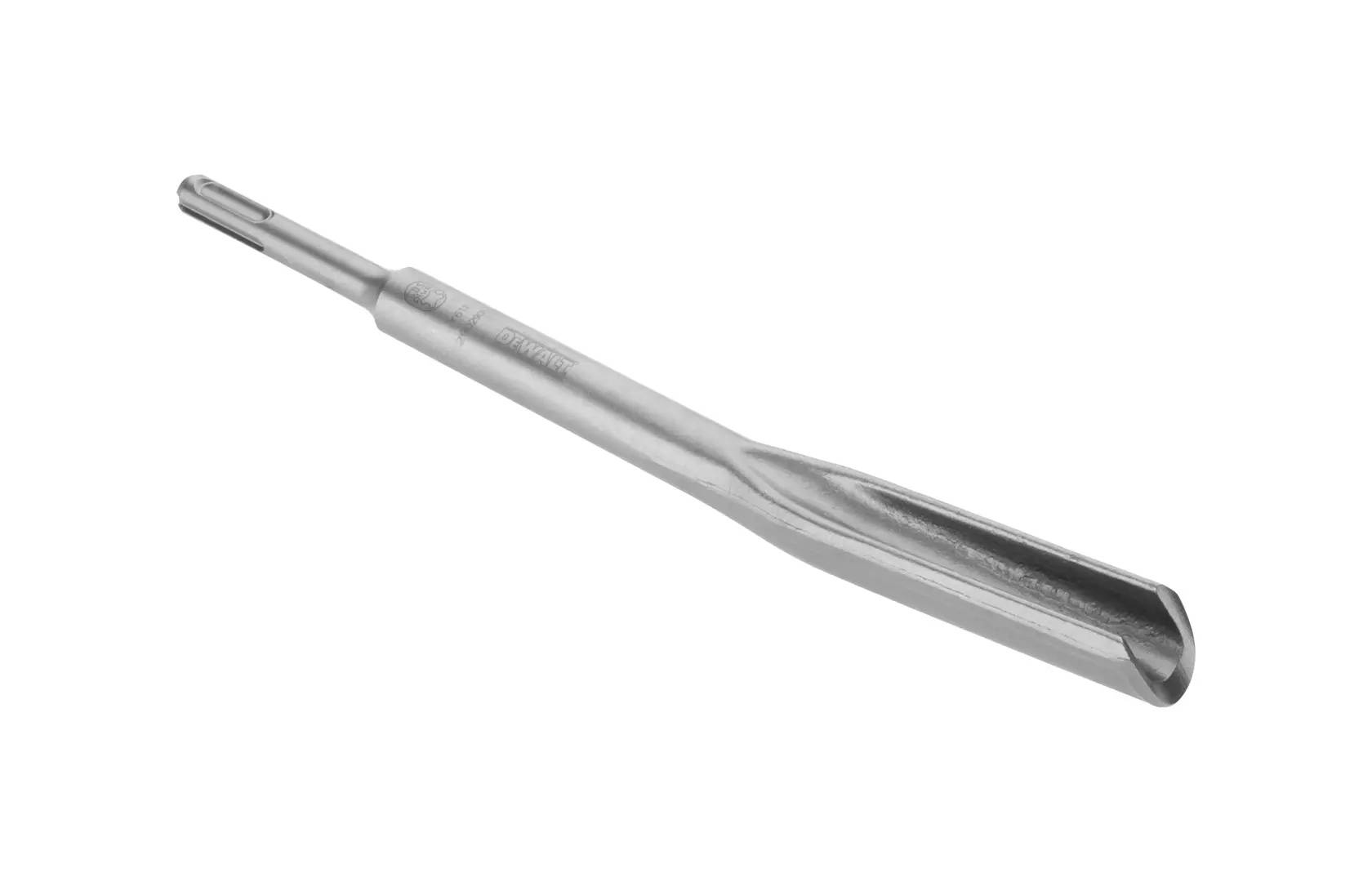 Single DEWALT DT6805 chisel for SDS-plus drills, photographed on a white background.