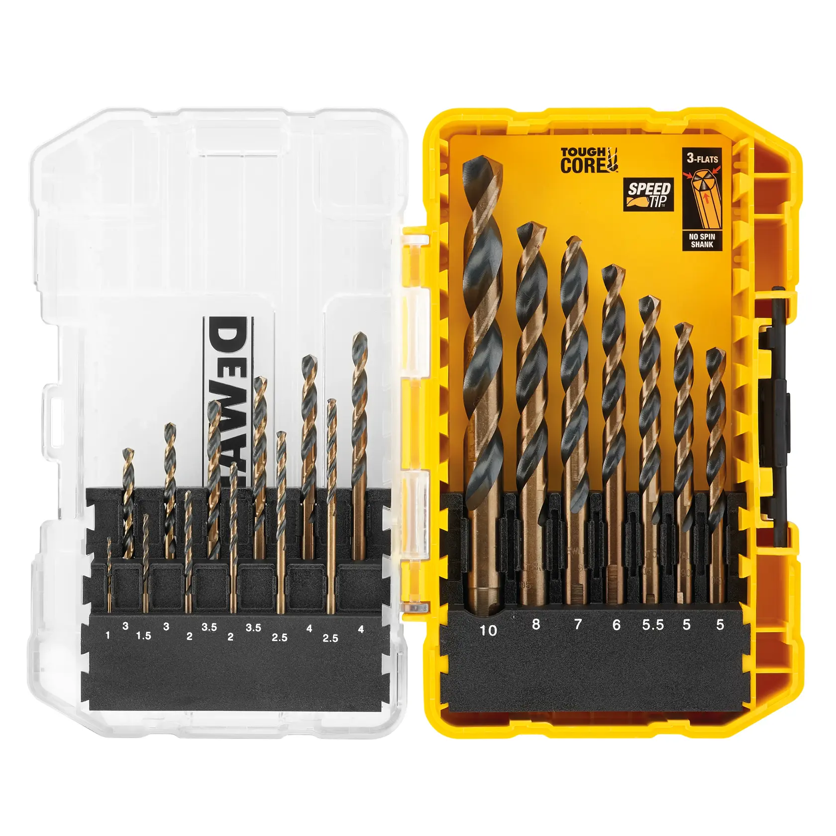 Sada vrtáků BLACK & GOLD™ v malém pouzdře TOUGHCASE®+ (19 ks)