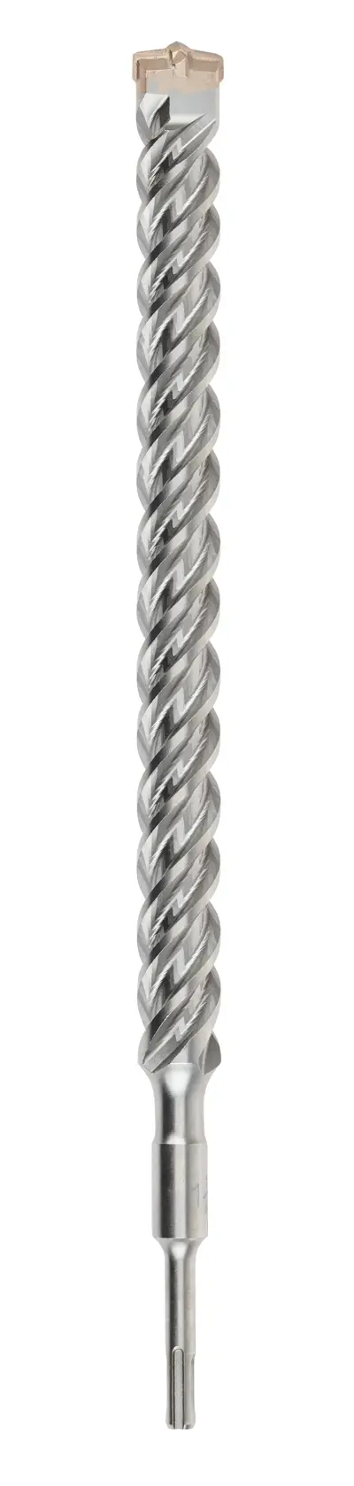 Broca SDS de espiral con punta de carburo para perforar hormigón.
