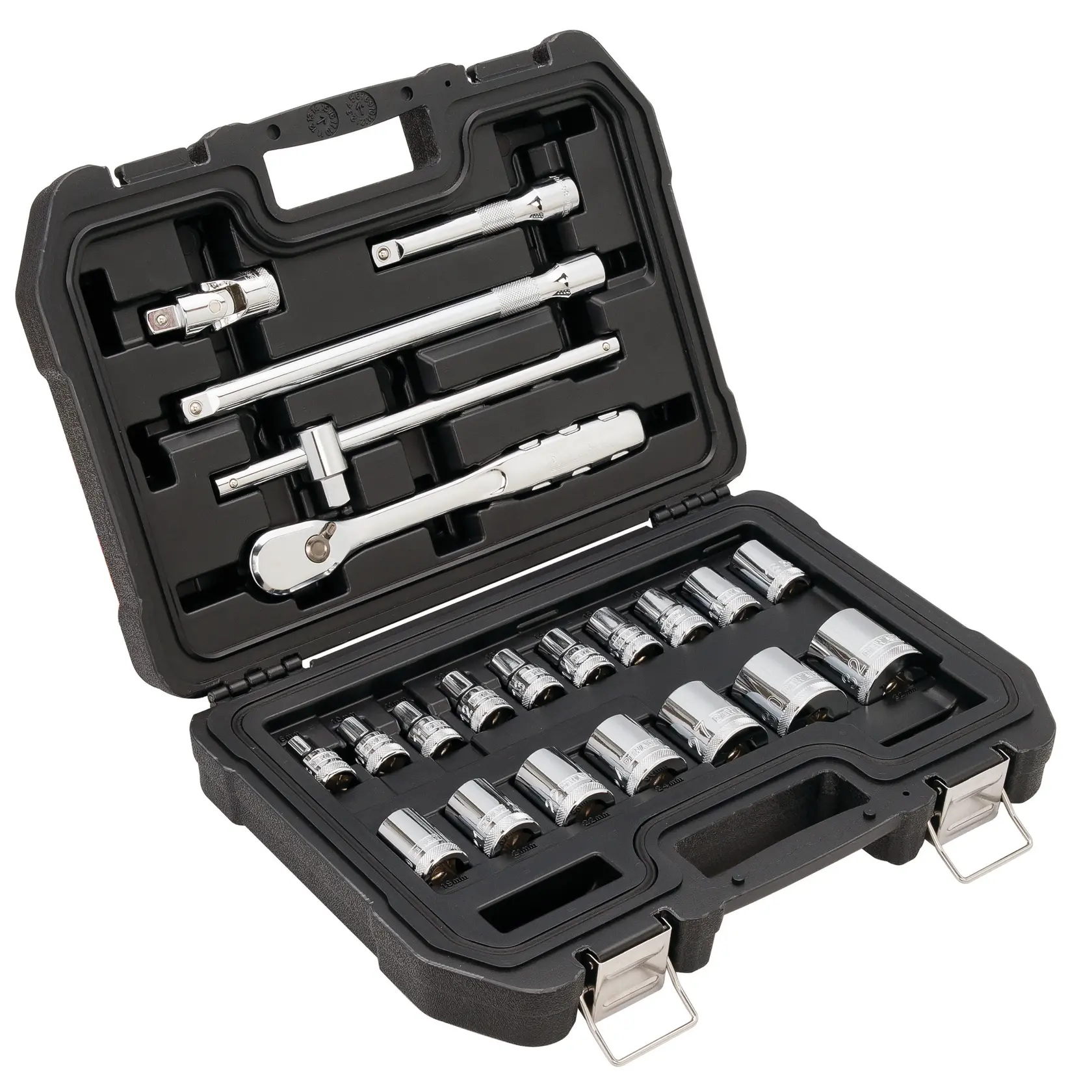22 Piece Full Metric 1/2" Socket Set